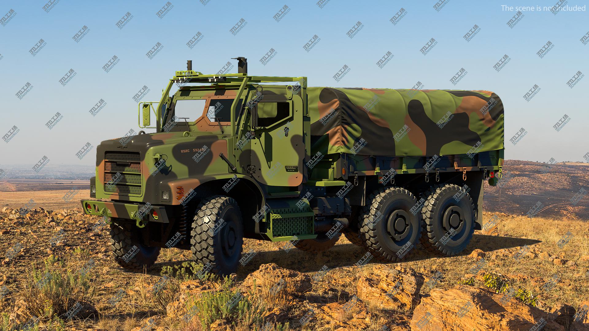 images/goods_img/20210313/3D model OshKosh MTVR MK23 with Tent Rigged/5.jpg